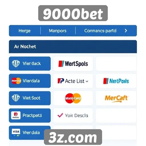 Métodos de pagamento disponíveis na 9000bet